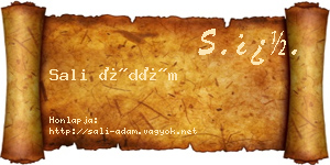 Sali Ádám névjegykártya