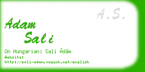 adam sali business card